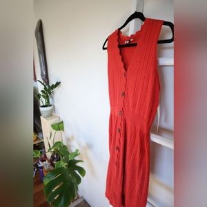 Red/Orange knitted dress